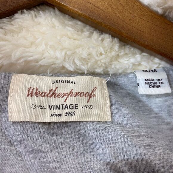 Shearling Pullover Jacket by Weatherproof Vintage  Size Medium - Picture 4 of 8